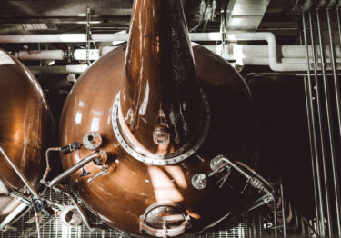 Copper pot still at Balcones Distillery